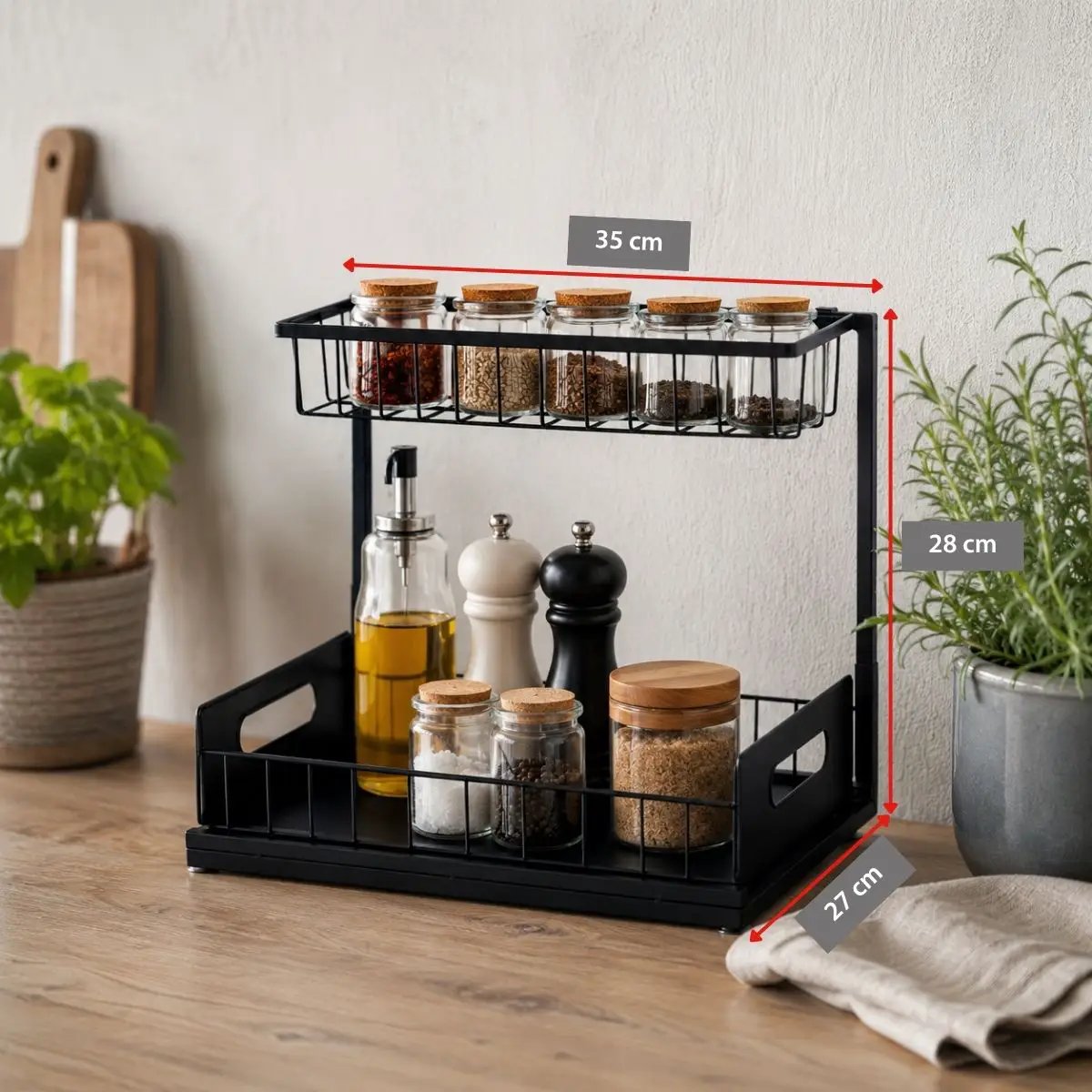 Storage Rack With Holder