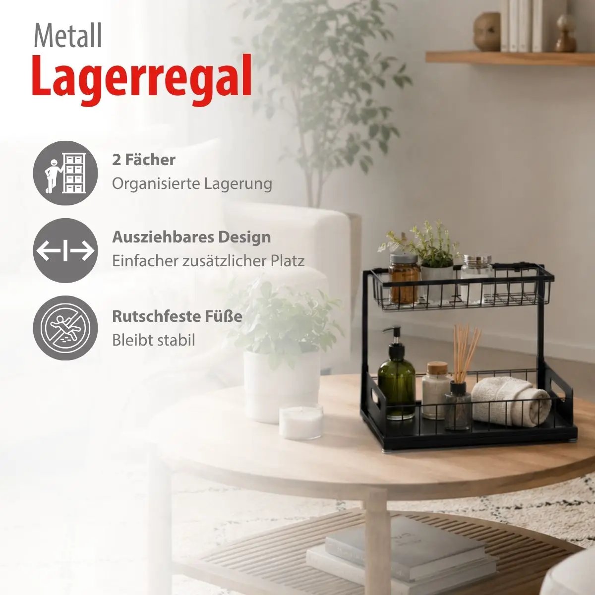 Storage Rack With Holder