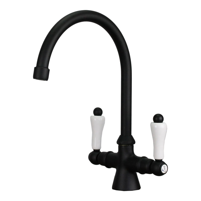 CUCINA Praga tweegreeps keukenkraan F7551 PNO Zwart