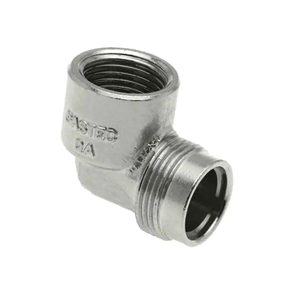 BONFIX Gaskomfooraansluiting 3/8 Binnendraad Chroom Haaks