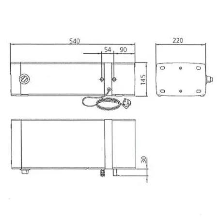 Inventum Slide In Keukenboiler Q5 Zwart 5 L Horizontaal of Verticaal