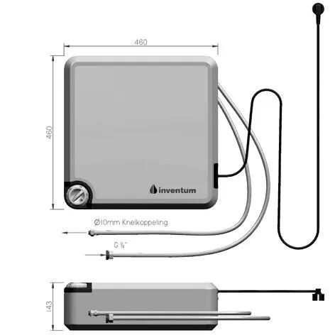 Inventum Modesto Q10 Keukenboiler Slide In 10 Liter Zwart