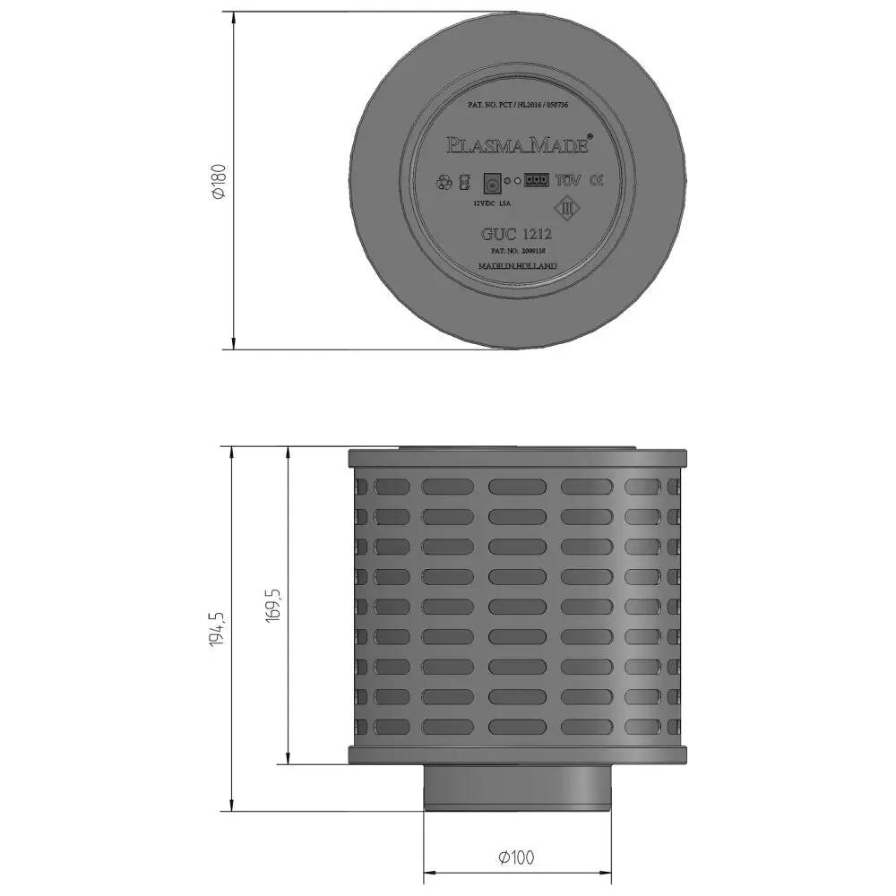 PlasmaMade GUC 1212 Precisie Serie Luchtfilter Voor Professionals Luxe Collectie Exclusief