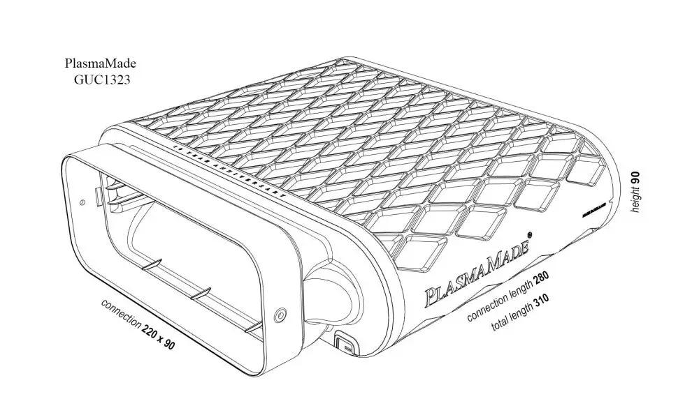 PlasmaMade GUC 1323 E Filter Met Recirculatie Driefasige Reiniging