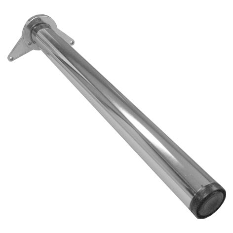 Tafelpoot verstelbaar RVS look 60 mm