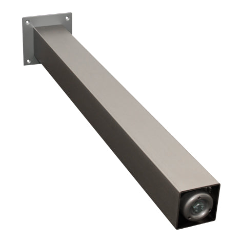 Tafelpoot verstelbaar RVS-Look 70x70mm