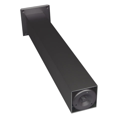 Tafelpoot verstelbaar Zwart 100x100mm