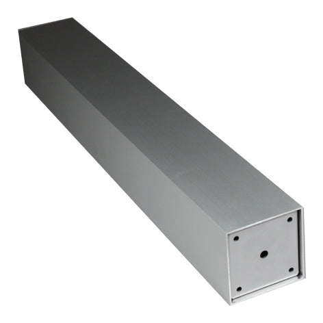 Tafelpoot verstelbaar Rvs-Look 100x100mm