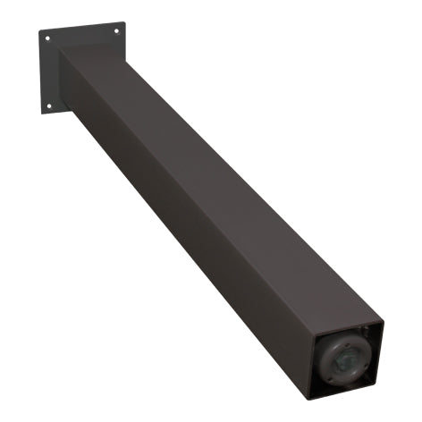 Tafelpoot verstelbaar Zwart 100x100mm