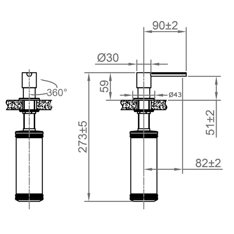 CARESSI CA203CO Copper Line Zeeppomp