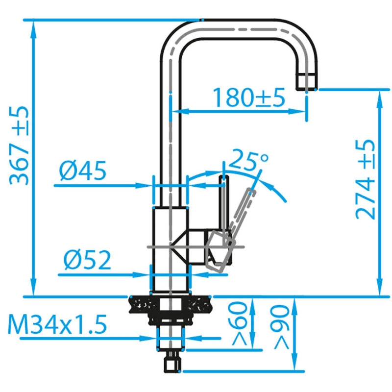 CARESSI 001 ECO Zwart