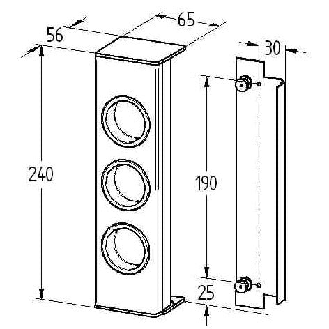 Contactdoos ST3003 RVS