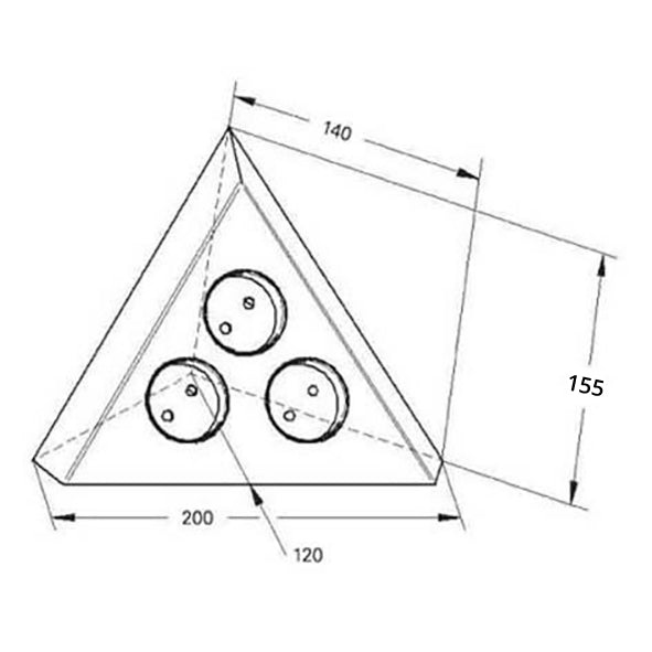 Contactdoos ST3007/CF RVS