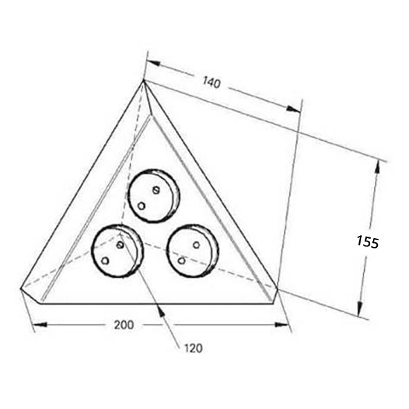 Contactdoos ST3007/CF Zwart