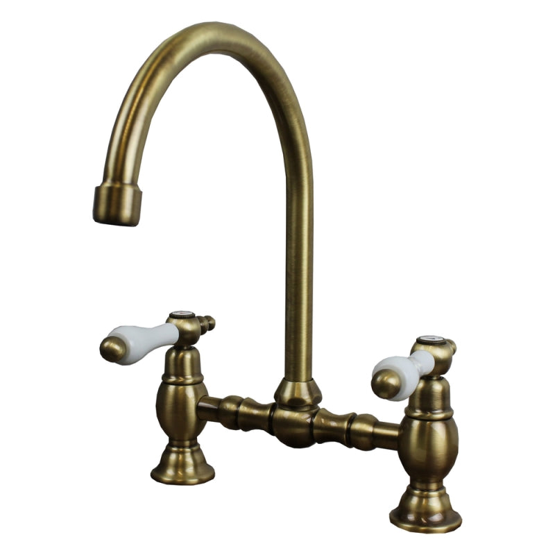 CUCINA Praga Tweehendel keukenmengkraan 1709/3LP-BS BR