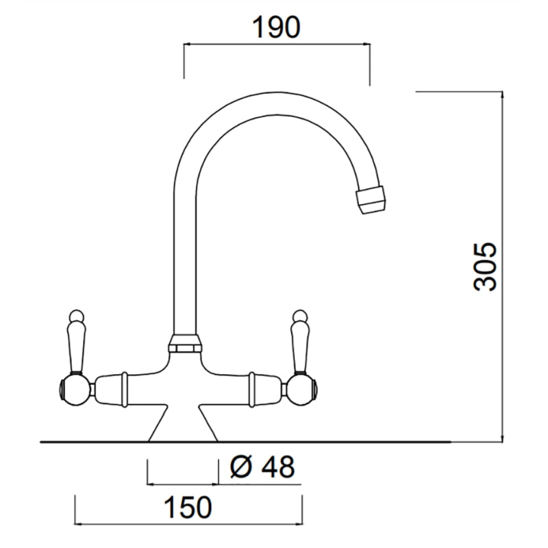 CUCINA Praga keukenmengkraan F7551PNO