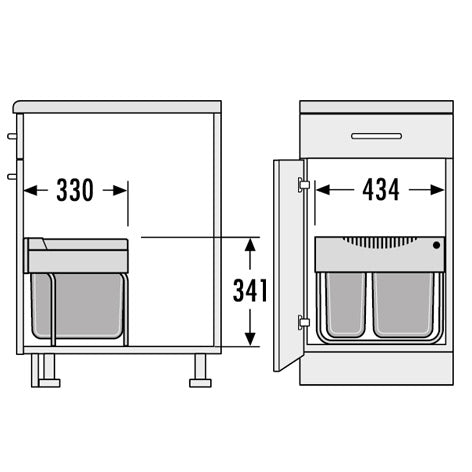 HAILO Tandem S Afvalemmer 3644901