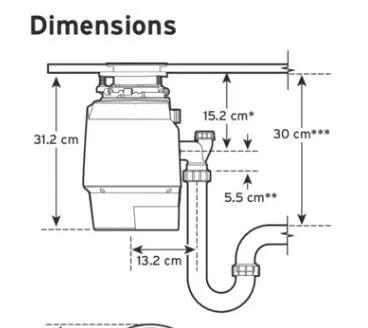 InSinkErator Voedselrestenvermaler 550 MultiGrind 0,55 PK Mat Zwart