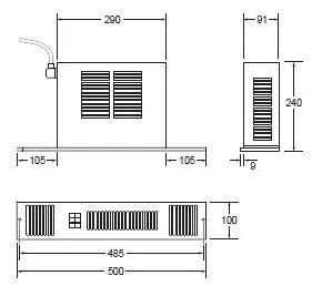 Space Saver Plintverwarming SS2E Elektrische Uitvoering Premium Collectie Exclusief Ontwerp