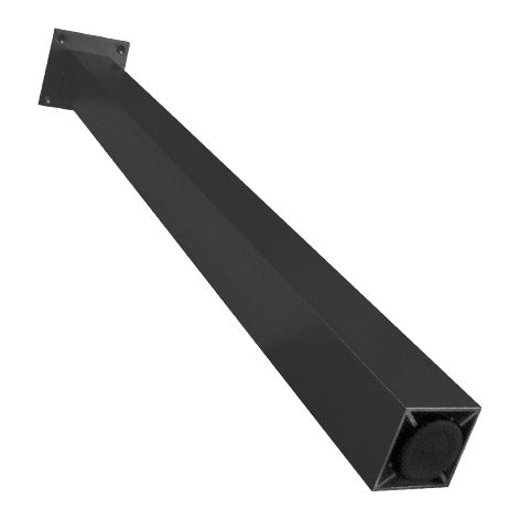 Tafelpoot verstelbaar Zwart Lengte 720-725mm