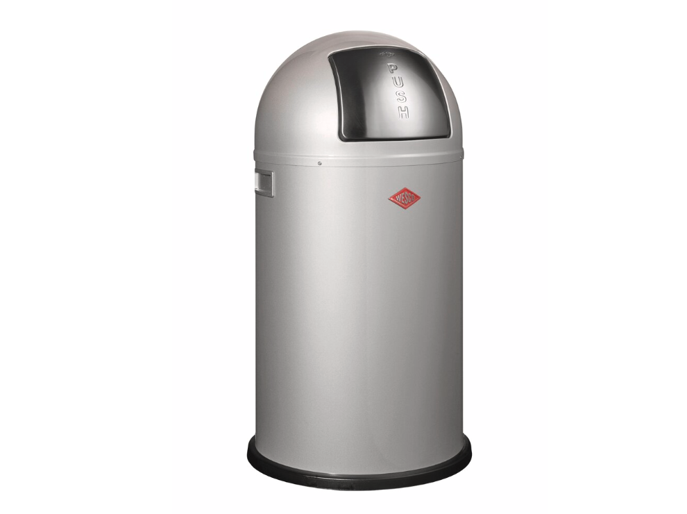WESCO Pushboy 50 liter zilver
