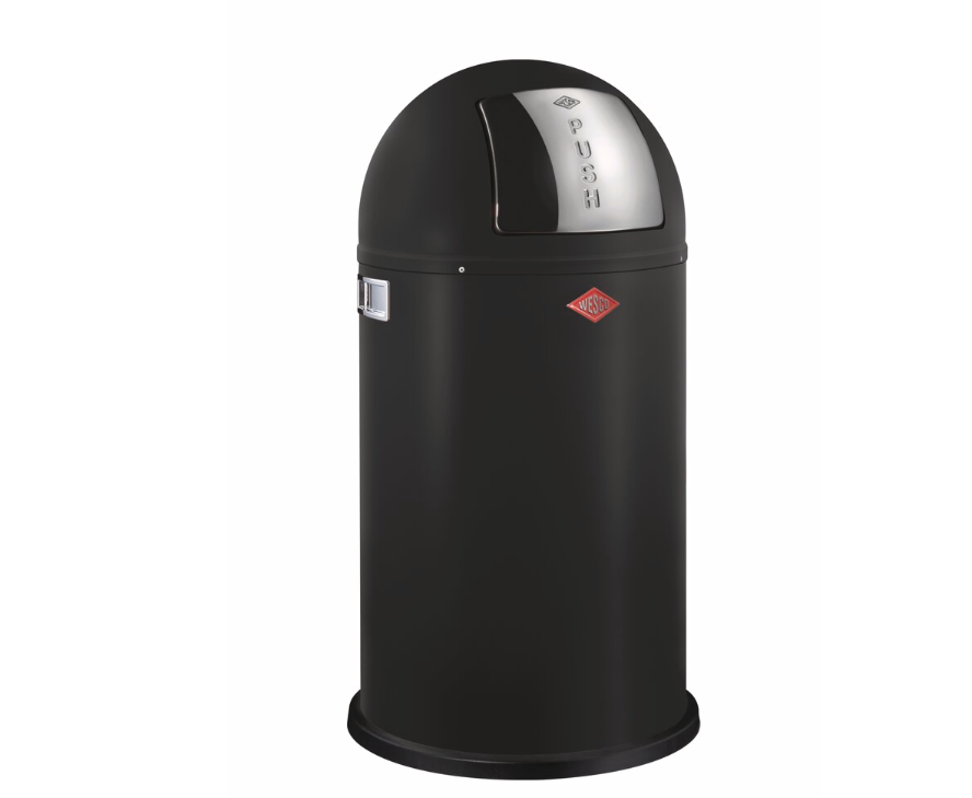 WESCO Pushboy 50 liter zwart mat